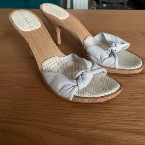 Next Cream and Tan Knot Slippers